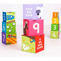 Bigjigs Toys Didaktické kocky farma