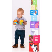 Bigjigs Toys Didaktické kocky farma