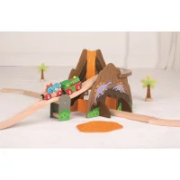 Bigjigs Rail Drevená vláčikodráha dinosaury
