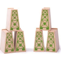 Bigjigs Rail Mostné piliere 6 ks