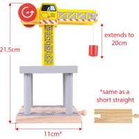 Bigjigs Rail Veľký žeriav žltý