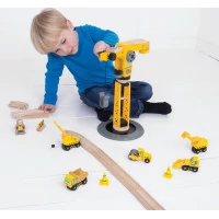 Bigjigs Rail Žeriav a stavebné stroje