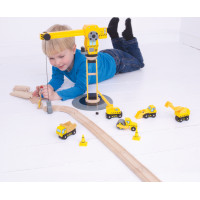 Bigjigs Rail Žeriav a stavebné stroje