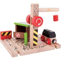 Bigjigs Rail Uhoľná baňa so žeriavom