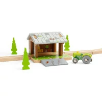 Bigjigs Rail Stodola na koľajniciach