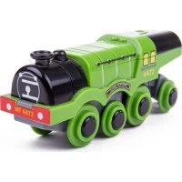 Bigjigs Rail Elektrická lokomotíva Flying Scotsman zelená