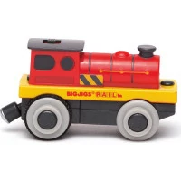 Bigjigs Rail Elektrická lokomotíva Červený silák