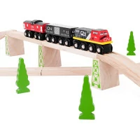 Bigjigs Rail CN nákladný vlak + koľaje
