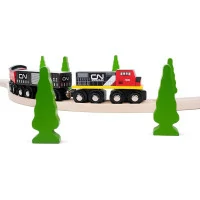 Bigjigs Rail CN nákladný vlak + koľaje
