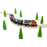 Bigjigs Rail CN nákladný vlak + koľaje