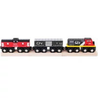 Bigjigs Rail CN nákladný vlak + koľaje