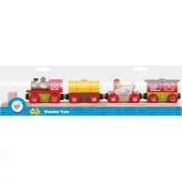 Bigjigs Rail Vláčik farma + 3 koľaje