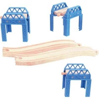 Bigjigs Rail Drevené koľaje set mostnej konštrukcie