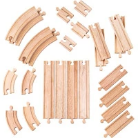 Bigjigs Rail Drevené koľaje set 24 dielov