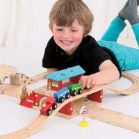Bigjigs Rail Železničná stanica nad cestou