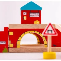 Bigjigs Rail Železničná stanica nad cestou