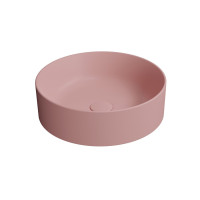 GSI KUBE X keramické umývadlo na dosku, priemer 40cm, blush mat 942624