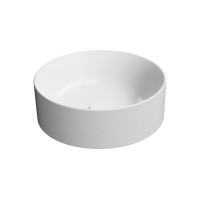 GSI KUBE X keramické umývadlo na dosku, priemer 40cm, biela mat 942609