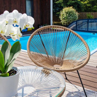 Vodeodolný vankúš do záhradného kresla ACAPULCO 90x105 cm - grafitový