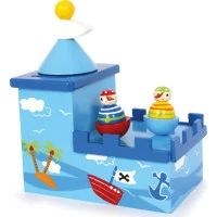 small foot Drevená hracia pokladnička Olli a Bolli