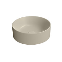 GSI KUBE X keramické umývadlo na dosku, priemer 40cm, creta mat 942608