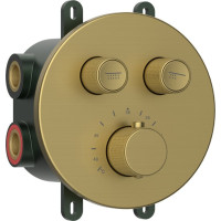 Sapho SMARTSELECT podomietková sprchová termostatická batéria, box, 2 výstupy, zlato mat RP032GB