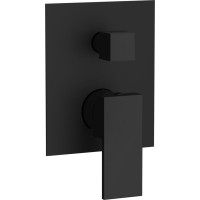 Sapho CUBEMIX podomietková sprchová batéria, 2 výstupy, čierna mat CM042B