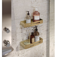 Gedy SMART polica do sprchy, 300x45x128mm, zlato mat 241788