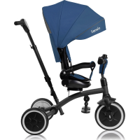 LIONELO Trojkolka 2v1 Tris Plus Blue Denim