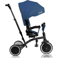 LIONELO Trojkolka 2v1 Tris Plus Blue Denim
