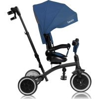 LIONELO Trojkolka 2v1 Tris Plus Blue Denim