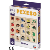 Detoa Drevené pexeso 40 ks