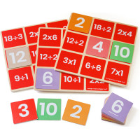 Bigjigs Toys Matematické bingo Násobenie a delenie