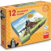 Dino Drevené kocky Krtkov rok 12 ks