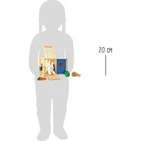 small foot Plyšový králik v králikárni s doplnkami