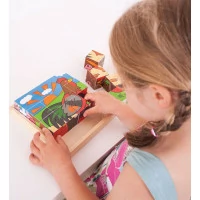 Bigjigs Toys Obrázkové kocky farma