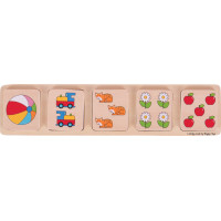Bigjigs Toys Vkladacie puzzle počítanie