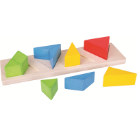 Bigjigs Toys Vkladacie puzzle zlomky trojuholníky