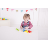 Bigjigs Toys Vkladacie puzzle zlomky trojuholníky