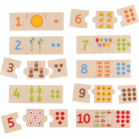 Bigjigs Toys Edukatívne puzzle počítanie