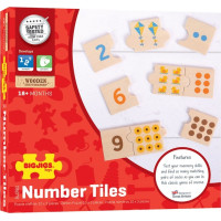 Bigjigs Toys Edukatívne puzzle počítanie