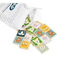 Bigjigs Toys Domino lesné zvieratká