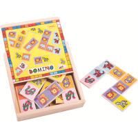 Bigjigs Toys Drevené domino so zvieratkami