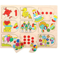 Bigjigs Toys Obrázkové počítacie puzzle