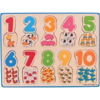 Bigjigs Toys Počítacie puzzle 2