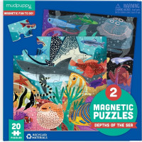 Mudpuppy Magnetické puzzle Hlbiny morí 2x20 dielikov
