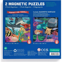 Mudpuppy Magnetické puzzle Hlbiny morí 2x20 dielikov