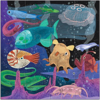 Mudpuppy Magnetické puzzle Hlbiny morí 2x20 dielikov