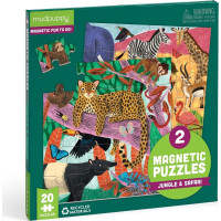 Mudpuppy Magnetické puzzle Safari a džungľa 2x20 dielikov
