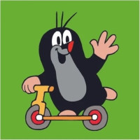 Dino Drevené obrázkové kocky Krtko - 4 kocky